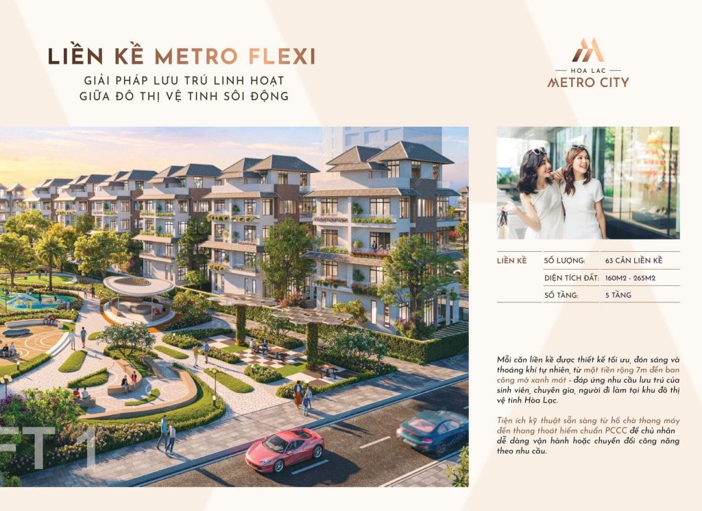 Phối cảnh liền kề Metro Flexi