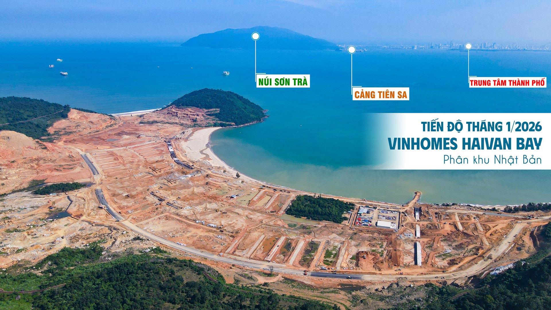 Toàn cảnh đại công trường Vinhomes Hải Vân Bay tháng 1/2026